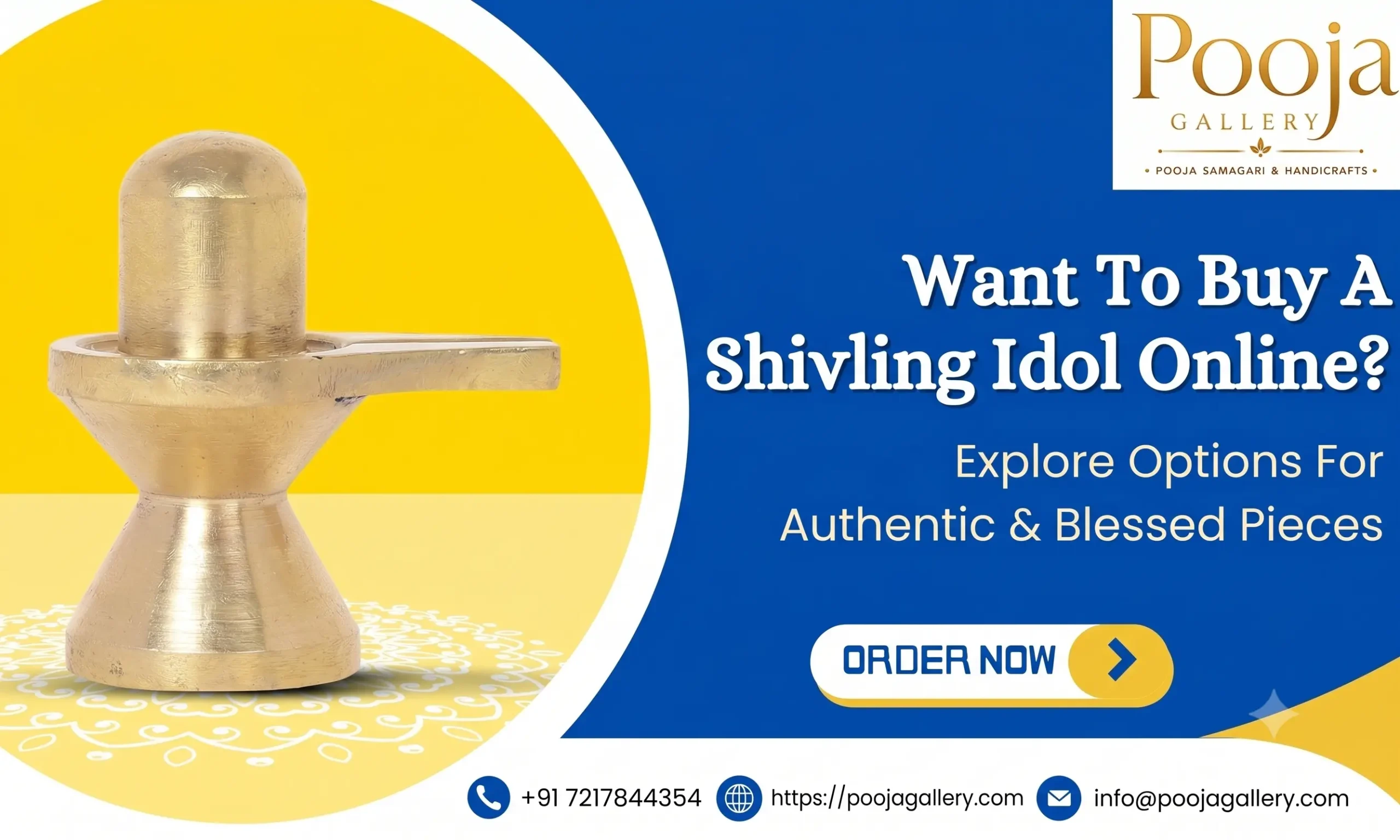 Brass shivling online | Pooja Gallery