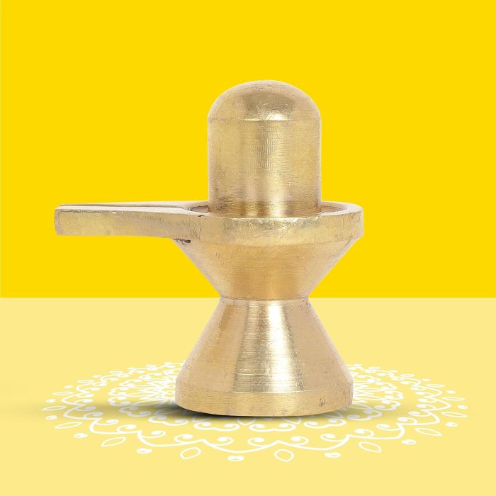 Shivling Idol - 1 Pc - 100% Pure Brass(5 cm)
