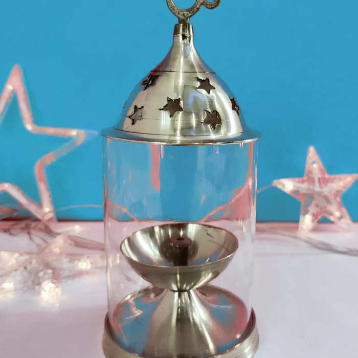Brass Akhand Jyoti Diya (7.5 Inch)