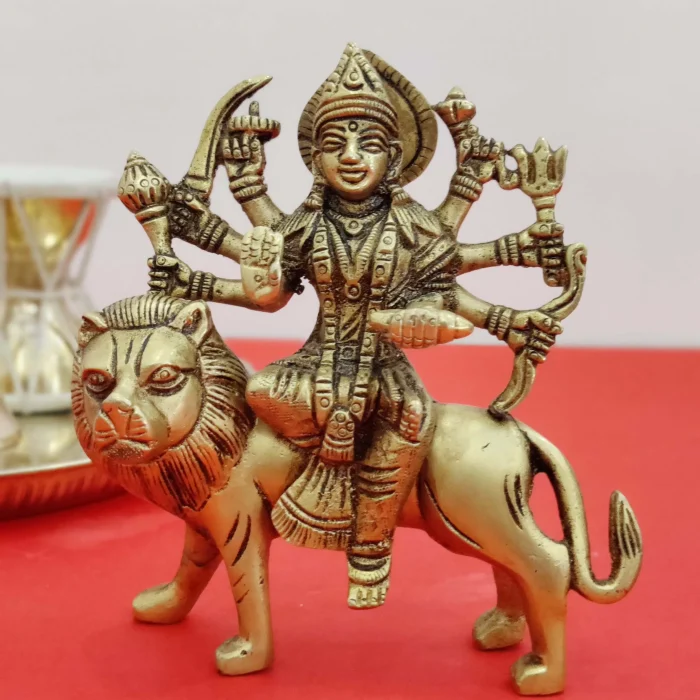 Divine Brass Durga Maa Idol