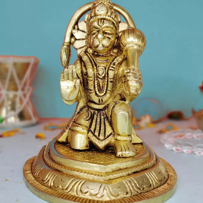 Lord Hanuman Brass Idol(5 inch)