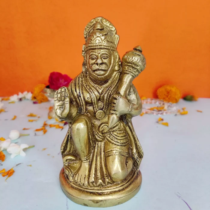 Vital Brass Hanuman Murti (4.5 Inch)