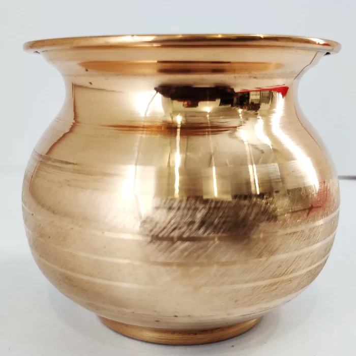Handcrafted Copper Lota for Pooja(D- 3.7Inch)