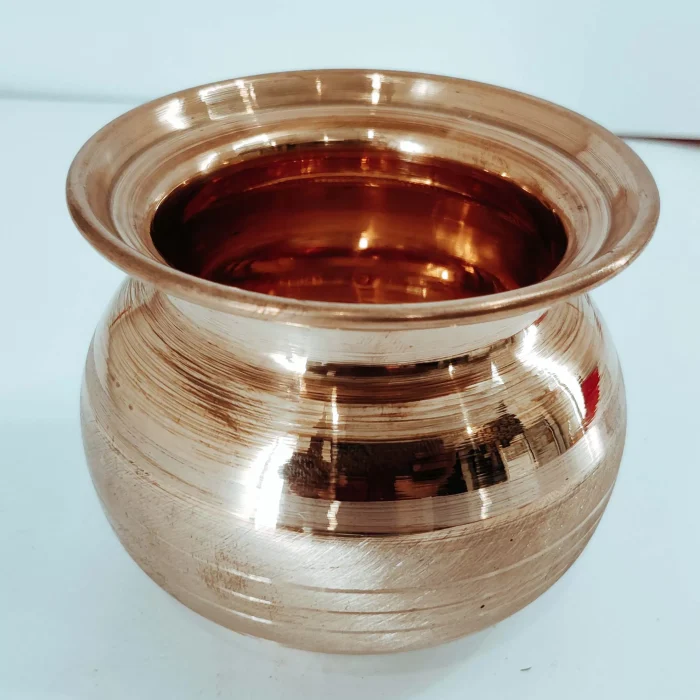 Handcrafted Copper Lota for Pooja(D- 3.5Inch)