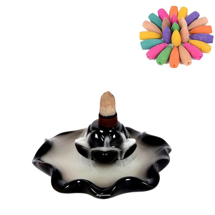 Backflow incense burner