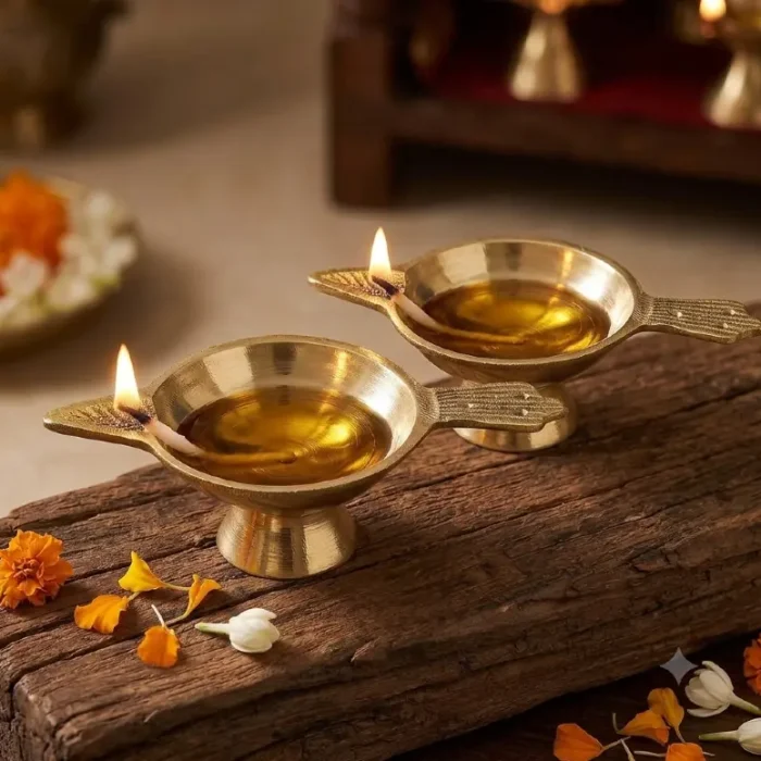 Brass Diya Lakshmi Deep for Pooja Room