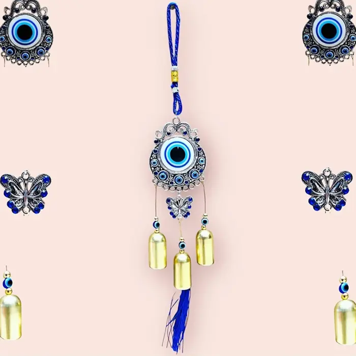 OM Evil Eye Wind Chime for Home & Office Decor