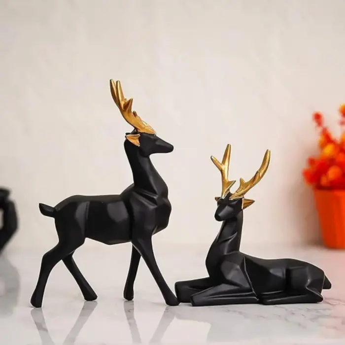 Deer Showpiece for Home Decor Stunning Aesthetic Decorative Deer Figurine