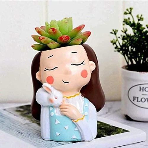 Cute Decorative Resin Succulent Planter for Home & Office