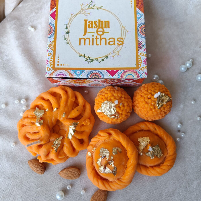 Mithai Candle Set – Laddoo, Balushahi & Imarti (Without Aroma) Candle