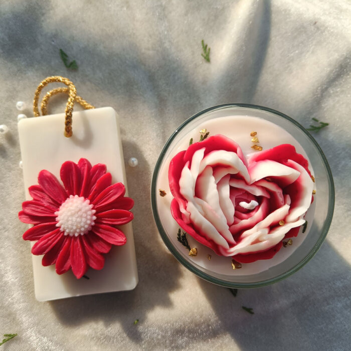 Valentine's day special candle collection :lavender and rose aroma Candle