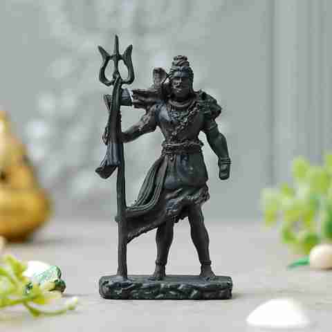 Premium Shiva Statue for Car Dashboard - 11.5 cm