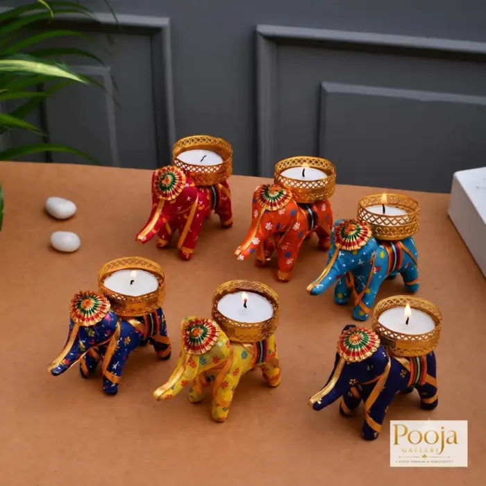 Handcrafted Elephant Tea Light Holder | Elephant Candle Holder | Decorative Tea Light Holder | Elephant Home Decor | Spiritual Tea Light Holder | Elephant Symbol | Handcrafted Candle Holder | Tea Light Decor | Unique Candle Holder | Elephant Gift | Ritual Lighting